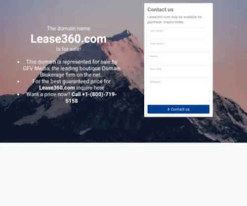 Lease360.com(Forsale Lander) Screenshot