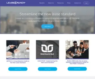 Leasecrunch.com(Lease Accounting Software for CPA Firms) Screenshot