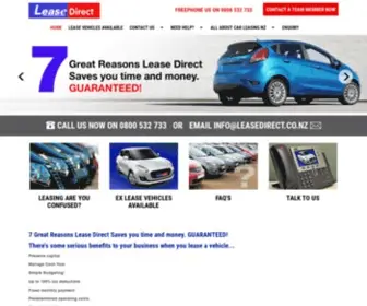 Leasedirect.co.nz(Car Leasing) Screenshot