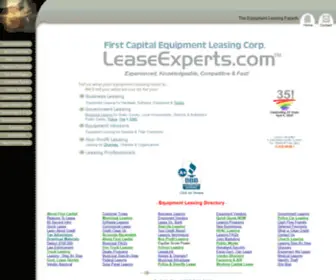 Leaseexperts.com(Equipment Leasing Company. Our 35th Year) Screenshot