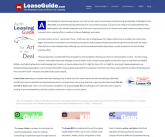 Leaseguide.com(2024 car leasing guide and expert advice for car consumers) Screenshot