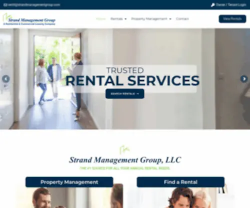 Leasemyrtlebeach.com(Strand Management Group) Screenshot