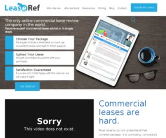 Leaseref.com(Commercial Lease Reviews and Advice Online) Screenshot