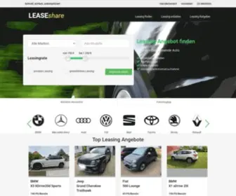Leaseshare.de(Jetzt kostenlos inserieren oder passendes Leasingfahrzeug finden) Screenshot