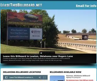 Leasethisbillboard.net(Lease a Billboard for Your Oklahoma Business) Screenshot