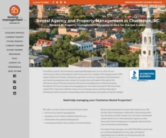 Leasingandmanagement.com(Property Management in Charleston) Screenshot