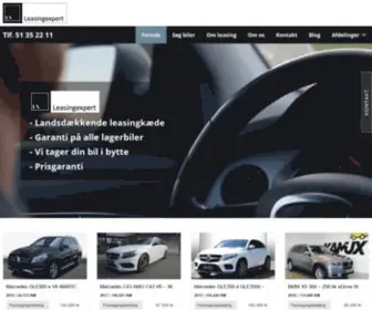 Leasingexpert.dk(Forside) Screenshot