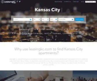 Leasingkc.com(Find Kansas City Apartments) Screenshot