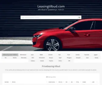 Leasingtilbud.com(Find det bedste leasing tilbud) Screenshot