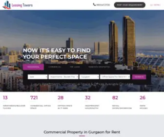 Leasingtowers.com(Furnished Commercial Office spaces on rent) Screenshot