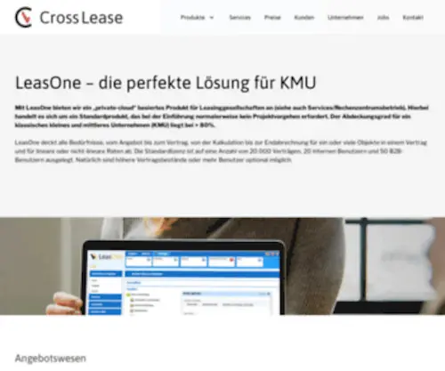 Leaspro.de(Effiziente Leasingsoftware in der Cloud) Screenshot