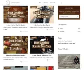 Leather-Toolkits.com(Blog about Best Leather Tools for Leathercraft) Screenshot