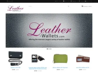 Leather-Wallets.com(Leather Wallets) Screenshot