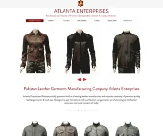 Leather.com.pk(Leather Jackets Pakistan Leather Garments Manufacturing Company Atlanta Enterprises) Screenshot