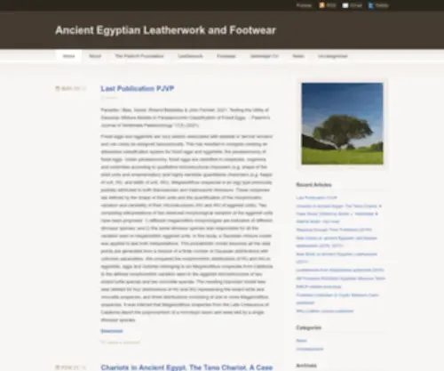 Leatherandshoes.nl(Ancient Egyptian Leatherwork and Footwear) Screenshot