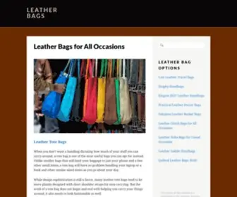 Leatherbaggallery.com(Leather Bags) Screenshot