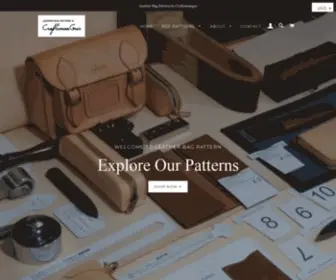 Leatherbagpattern.com(Leather Bag Pattern By Craftsmangus) Screenshot