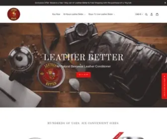 Leatherbetter.ca(Leather Better) Screenshot