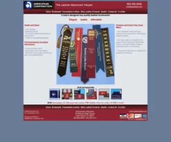 Leatherbookmarks.com(Ameropean Corporation) Screenshot