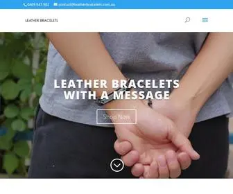 Leatherbracelets.com.au(Bracelets Shop Near Me) Screenshot