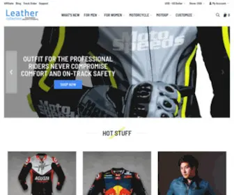 Leathercollection.com(Motorcycle racing suits & Leather Motorcycle Jacket) Screenshot