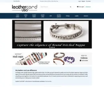 Leathercordusa.com(Suede & Deerskin Cord from Leather Cord USA) Screenshot