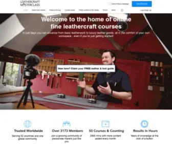 Leathercraftmasterclass.com(Online Leathercraft Video Courses) Screenshot