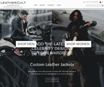 Leathercult.com(Genuine Custom Leather Products) Screenshot