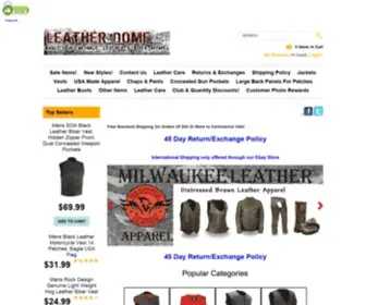 Leatherdome.com(Affordable Leather Biker Apparel & Motorcycle Clothing) Screenshot