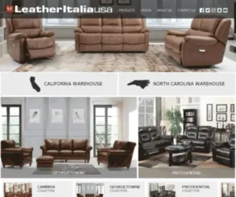 Leatheritaliausa.com(Leather Italia USA) Screenshot