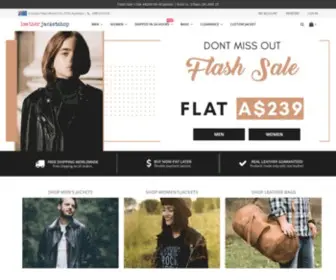 Leatherjacketshop.com.au(Leather Jackets for Men & Women in Australia) Screenshot