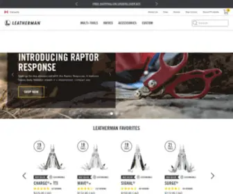 Leatherman.ca(Multi-Tools, Knives, & Pocket Tools) Screenshot