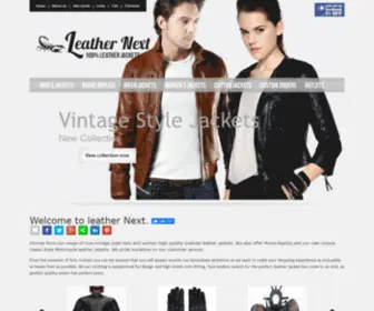Leathernext.com(100% Leather Jackets by LeatherNext) Screenshot
