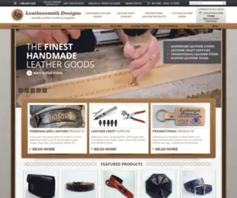 Leathersmithdesigns.com(Leathersmith Designs manufactures custom leather products &) Screenshot