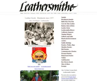 Leathersmithe.com(Leather sandals handmade since 1958 Davy Rippner) Screenshot