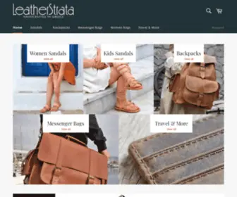 Leatherstrata.com(LeatherStrata Greece) Screenshot