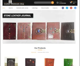 Leatherwholesaleshop.com(Leather Journals) Screenshot