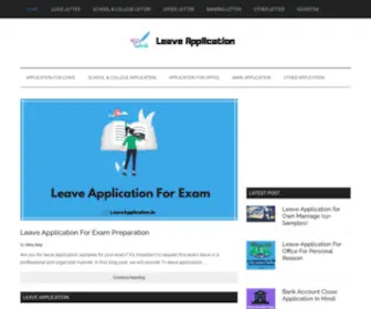 Leaveapplication.in(Leave Application For School) Screenshot