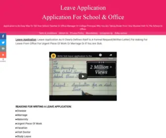 Leaveapplications.com(leaveapplications) Screenshot