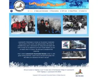 Leavenworthsnowmobilerentals.com(Snowmobile Rental and Guide in Leavenworth) Screenshot