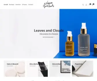 Leavesandclouds.fr(Boutique en ligne de produits lifestyle) Screenshot