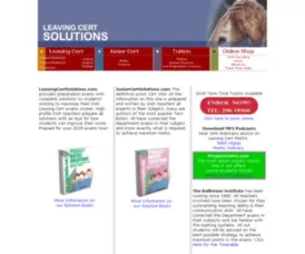 Leavingcertsolutions.com(Project Maths Higher and Ordinary Level) Screenshot