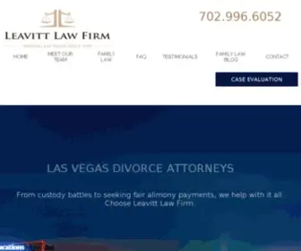 Leavittlawfirm.com(Las Vegas Divorce Attorney) Screenshot