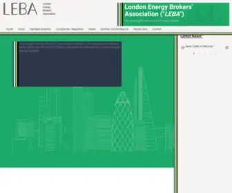 Leba.org.uk(The London Energy Brokers' Association) Screenshot