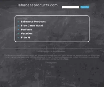 Lebaneseproducts.com(Lebaneseproducts) Screenshot