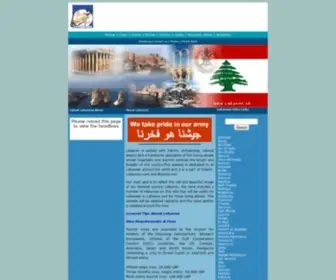 Lebanon.cd(The Website of Lebanon) Screenshot