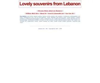 Lebanonart.net(Arab Artist) Screenshot