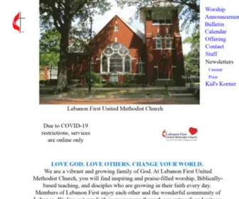 Lebanonmethodist.org(Lebanon First UMC) Screenshot