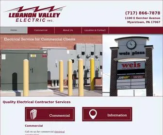 Lebanonvalleyelectric.com(Electrical Contractor) Screenshot