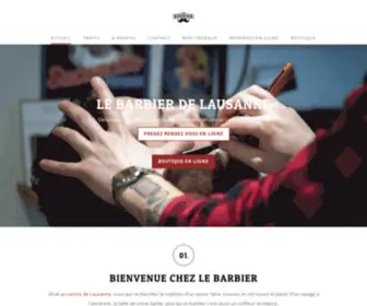 Lebarbier-DE-Lausanne.ch(Le Barbier de Lausanne) Screenshot